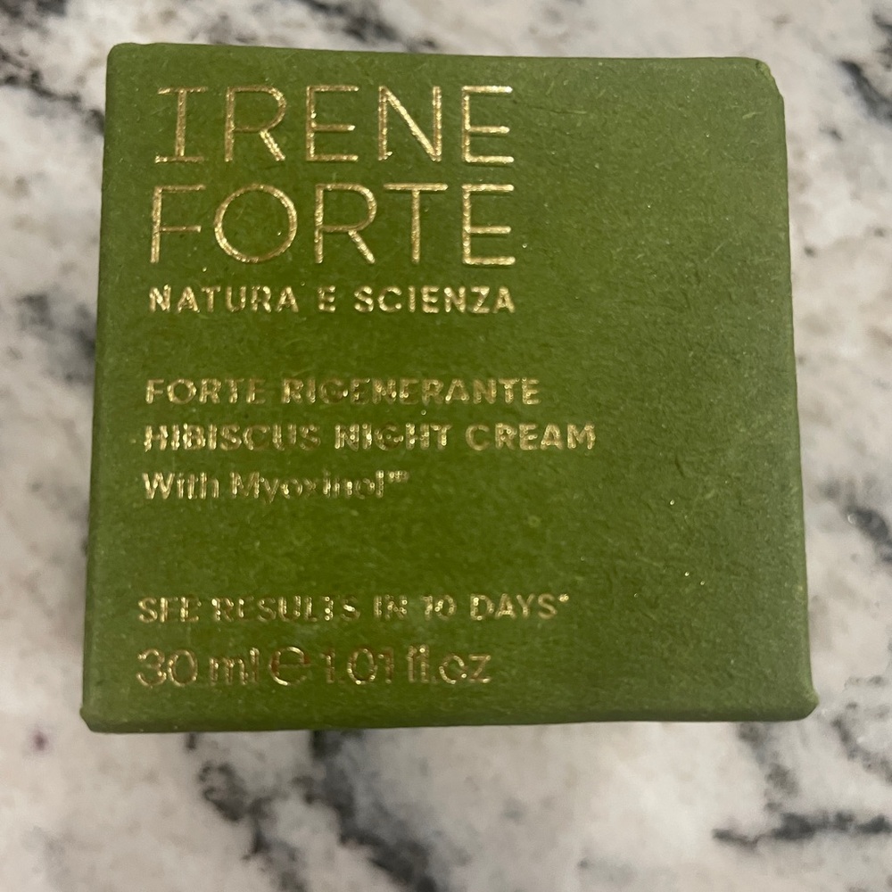 Brand New in Box Irene Forte HIBISCUS NIGHT CREAM With Myoxinol™ 30ml